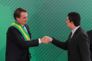 Bolsonaro diz que a 'chance é zero' de dividir ministério de Moro; por Paulo Beraldo/O Estado de São Paulo