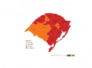 Com nove novas regiões em alto risco, RS chega a 15 bandeiras vermelhas no mapa preliminar da 10ª rodada