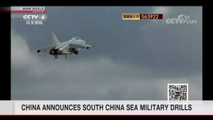 China anuncia exercícios militares no Mar da China Meridional; NHK