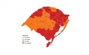 RS: Mapa preliminar aponta 12 regiões em vermelho na 13ª rodada do Distanciamento Controlado