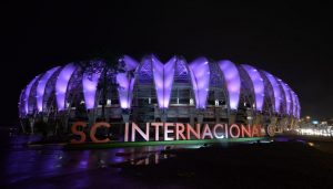 Estádio Beira-Rio, em Porto Alegre, será iluminado de roxo em alusão ao Mês da Fibrose Cística