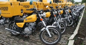 Correios renovam frota de motocicletas em todo o país