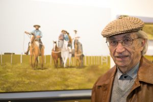 Gaúchos e Símbolos de Armando Gonzalez na Galeria Bublitz. Artista uruguaio, radicado em Porto Alegre, reconhecido por traduzir o cenário do Pampa, inaugura exposição virtual e presencial no dia 17 de outubro, em que revela sua imersão simbólica durante a pandemia.