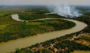 Incêndio no Pantanal: senadores e ministro Salles visitam Corumbá