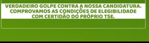 Eleições 2020: Coligação diz que decisão do TRE foi um verdadeiro golpe contra a candidatura Fortunatti/Cechini