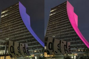 Porto Alegre: Centro Administrativo recebe iluminação especial para o Mês da Visibilidade Trans