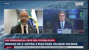 Presidente da Anvisa pede que presidência vete MP que da a agência cinco dias para análise dos pedidos de vacina. Antonio Barra Torres encaminhou pedido para Casa Civil