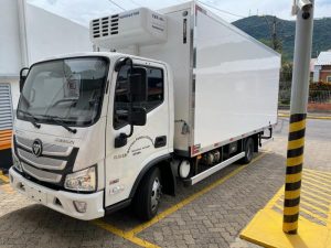 RS: Caminhão-baú refrigerado para transporte de vacinas contra a Covid-19 chega ao Estado