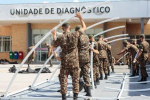 RS: Hospital de campanha montado pelo Exército na capital terá leitos de UTI para pacientes Covid