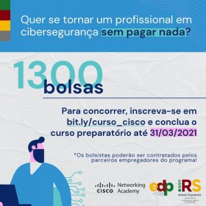 RS: Parceria do governo do Estado permite concorrer a 1,3 mil bolsas para curso em cibersegurança