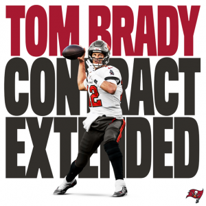 NFL: Tom Brady acerta renovação com Tampa Bay Buccaneers. Quarterback ampliou contrato até 2022