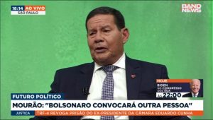 Mourão admite possibilidade de concorrer ao Senado pelo Rio Grande do Sul.  General diz que Bolsonaro deve escolher outro candidato a vice para 2022