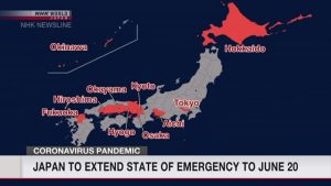 Japão decide prorrogar estado de emergência da Covid-19; NHK