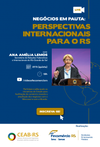 Ana Amélia Lemos falará sobre iniciativas para expansão do comércio exterior no evento Negócios em Pauta