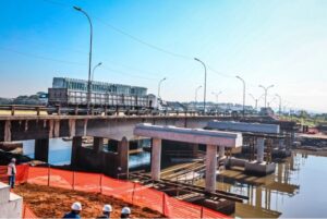 Avançam obras sobre a ponte do Rio dos Sinos; Jornal do Comércio