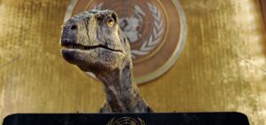 Dinossauro quebra protocolo diplomático para fazer apelo aos líderes mundiais; ONU News