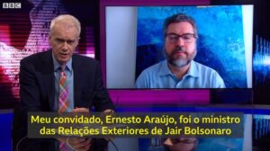 Ex-ministro Ernesto Araújo defende gestão da pandemia em entrevista à BBC; BBC