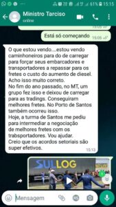 Tarcísio diz achar correto que caminhoneiros parem de carregar mercadoria para forçar aumento do frete; Folha de São Paulo