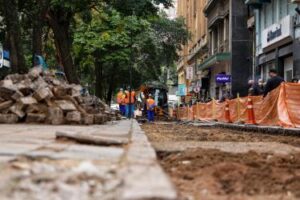 Porto Alegre:Obras do Quadrilátero Central seguem na rua Otávio Rocha