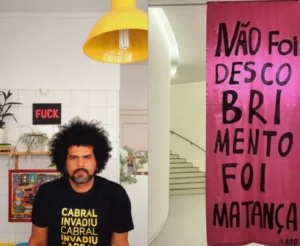 Portugal: obra de artista brasileiro diz que 'não foi descobrimento, foi matança' e causa polêmica, por Paulo Assad/O Globo