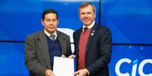 Vice-presidente Hamilton Mourão palestra para empresários em Caxias do Sul, por Celso Sgorla/Correio do Povo