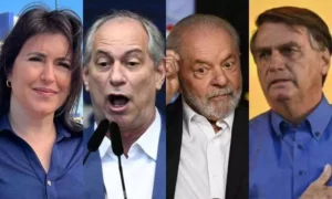 Ciro Gomes e Simone Tebet cobram presença de Lula e Bolsonaro em debates, por Natasha Werneck/Estado de Minas