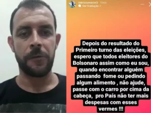 Ex-jogador pede que apoiadores de Bolsonaro atropelem pessoas que passam fome, por Tom Henrique/Observatório dos Famosos