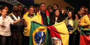 Em passagem pelo RS, Bolsonaro pede votos na disputa pela reeleição, por Angélica Silveira/Correio do Povo