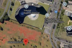 Usuários criam Xandaquistão no Google Maps, ao lado do TSE, em Brasília, por Alan Rios e Francisco Dutra/Metrópoles