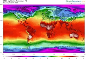 RS entre os lugares mais quentes do Mundo neste início de semana, por Estael Sias/Metsul