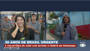 Felipe Garraffa pede Giovanna De Boer em casamento ao vivo no Brasil Urgente, por Luiza Lemos/Band UOL