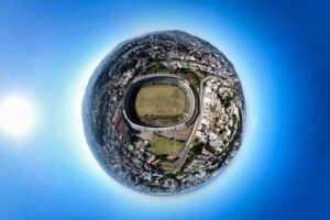 Dengue: Vigilância em Saúde vistoria Estádio Olímpico com uso de drone