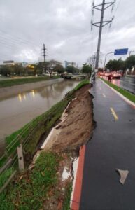 Porto Alegre: Parte do Arroio Dilúvio é interditada após deslizamento