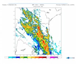 RS: Eclima alerta para chuva com risco de temporais em Canoas