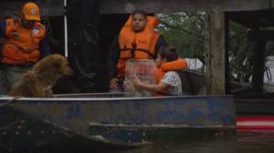 Canoas: famílias da Praia do Paquetá são resgatadas durante ação da Defesa Civil Moradores estão sendo conscientizados a deixar o local em função dos riscos