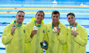 Santiago 2023: Brasil é ouro no revezamento 4x200 metros masculino