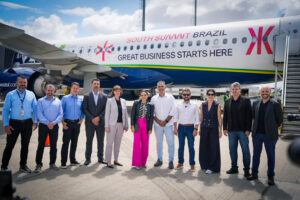 Porto Alegre: Avião divulga terceira edição do South Summit Brazil