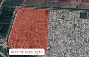 Canoas: Prefeitura alerta para evacuação imediata das residências entre a rua Martin Luther King e a EMEF Thiago Wurth, no Mathias Velho