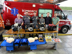 RS: Bombeiros de Bom Princípio adquirem novos equipamentos com doação financeira do Sicoob