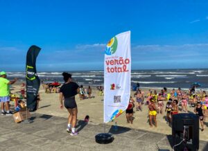 RS: Secretaria do Esporte e Lazer movimenta a beira da praia de Cidreira dentro da Operação Verão Total